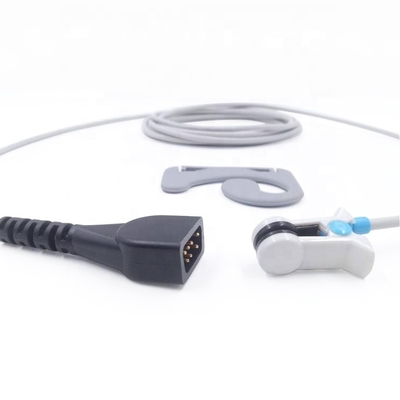 Adult Ear Clip Disposable Spo2 Sensor Reusable 1m Compatible Ninon DB9