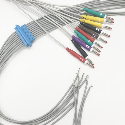 TPU 10 Lead ECG EKG Cable Banana IEC Compatible Half Cale