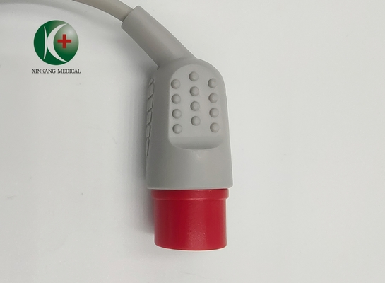 TPU Material Medical IBP Cables 12 Pin 3mt Gray And Red Color