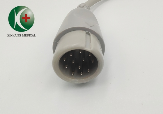 TPU Material Medical IBP Cables 12 Pin 3mt Gray And Red Color