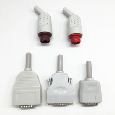 Medical Plastic Ecg Cables and Connectors Colorful for Hosiptal