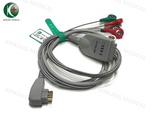 Clipe de cabo ECG Mindray Medical 6 pinos 3 derivações Desinfecção por infravermelho distante