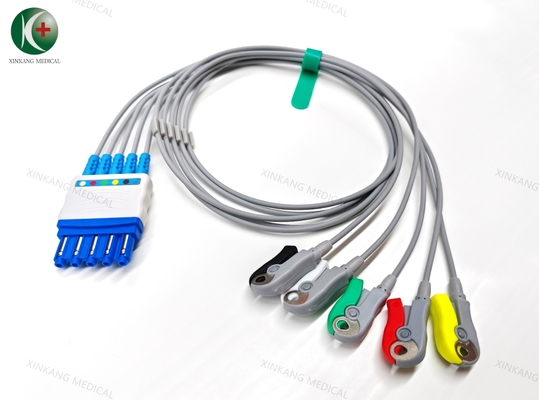 10 pin 5 plomo ECG cable de plomo desechable compatible con GE Marquette