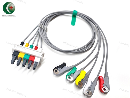 10 pin 5 plomo ECG cable de plomo desechable compatible con GE Marquette