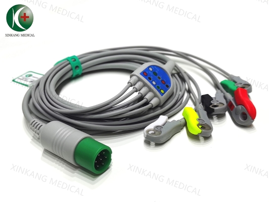 Festgel-Klebstoff-EKG-Elektrodenkabel für genaue Messwerte ISO-Zertifizierung