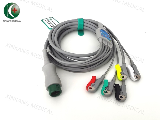 Patient Monitor ECG Cable Leadwires Snap or Pinch Connector Type Stainless Steel Material