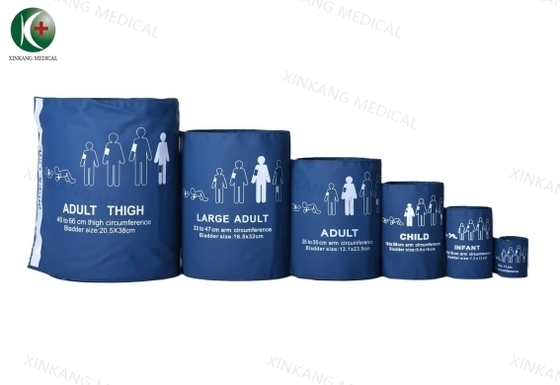 나일론 물질 성인용 NIBP 수갑 재사용 압력 범위 0~300 mmHg