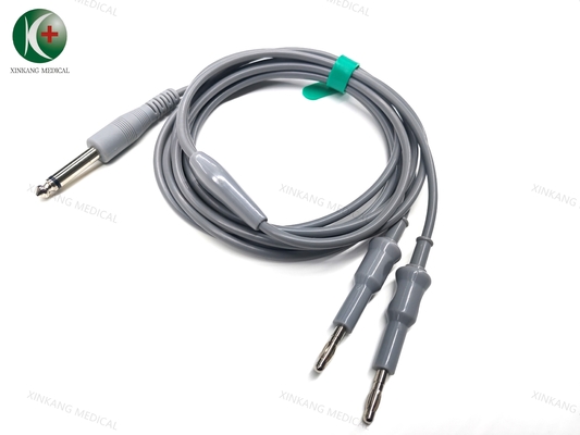 Medical TPU Bipolar Forceps Cable Reusable Blue Color