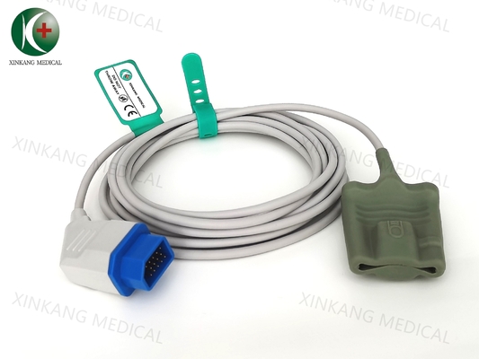 Compatible Reusable  GE DB9 Ohmeda Pediatric Finger Soft Probe for 9pin 1m/3 Meter Spo2 Sensor