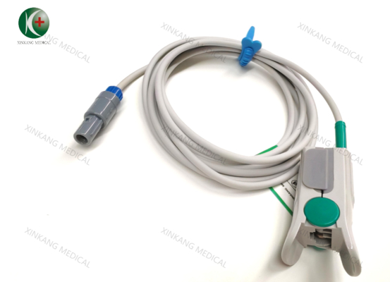 Reusable Medical Spo2 Sensor Adult Ear Clip 7 Pin Compatible Biolight