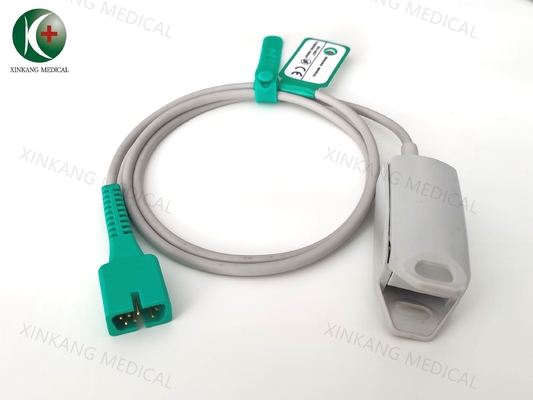 Sensor Spo2 médico reutilizable de 7 pines para adulto con clip de oreja compatible con Nellcor