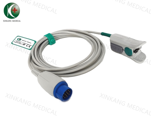 8 Pin Connector επαναχρησιμοποιήσιμος αισθητήρας Spo2 με μήκος κύματος αισθητήρα 660/905