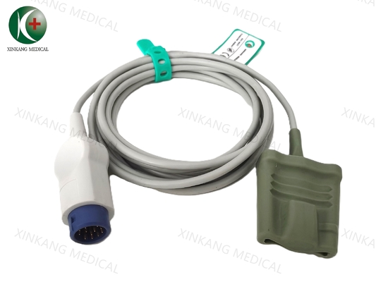 Sonda de sensor Spo2 para dedo adulto Db9 da Nihon Kohden, reutilizável