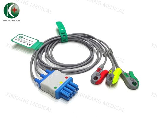 Compatible Nihonkohden BR-903 Ecg leadwire 3leads Clip IEC