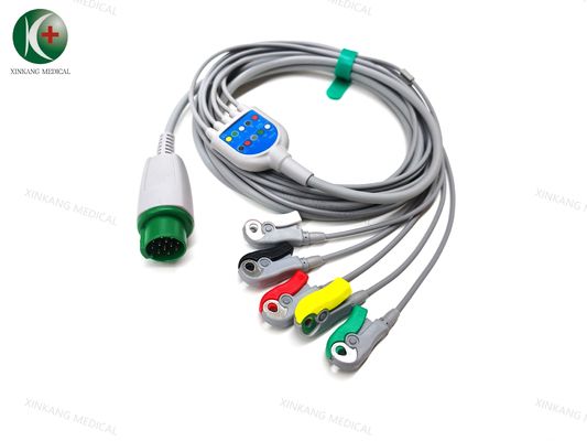 Compatible Schiller Oximax  5leads Clip IEC