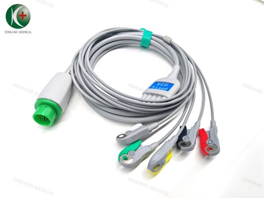 Compatible Sinohero ECG cable 5leads Clip IEC