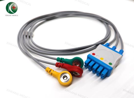 Compatible GE 3leads Ecg leadwire Snap IEC