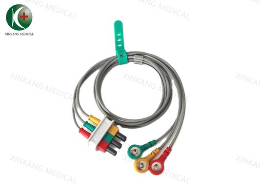 Compatible Philips ECG leadwire 3leads snap IEC