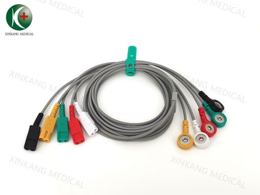 Compatible Spacelabs ECG leadwire 5leads Snap IEC