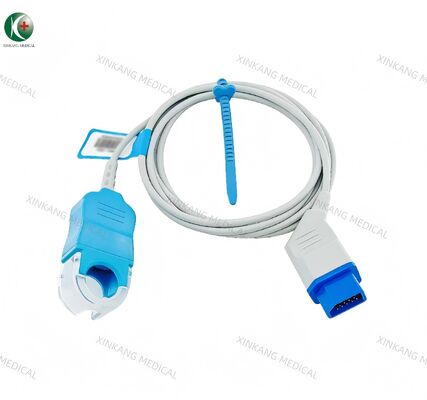 Compatible Nihon Kohden 14 Pin Spo2 Extension Cable to Nihon Kohden DB9 2M