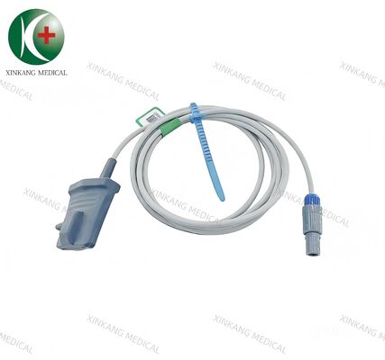 Compatible Nihon Kohden 9 Pin 40 degree Direct Spo2 Sensor Adult Finger Soft 2.8M