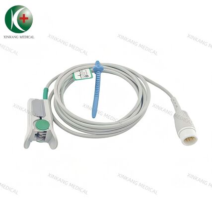 Compatibele Comen 12-pins Direct Spo2 Sensor Volwassen Vingerclip 2.8M