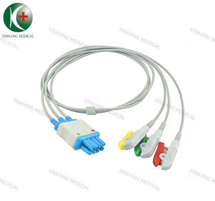 Compatible Nihon Kohden 3 Lead ECG Leadwire Clip Type IEC