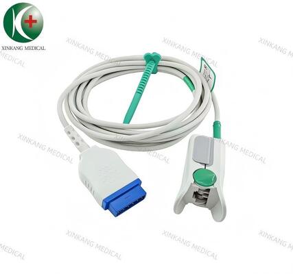 Compatible GE 11 Pin  Direct Spo2 Sensor Adult Finger Clip 2.8M