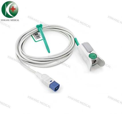 Compatible HP 8 Pin Direct Spo2 Sensor Adult Finger Clip 2.8M