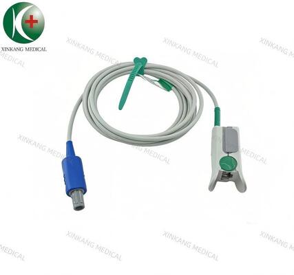 Compatible Mindray 6 Pin 40 Degree Direct Spo2 Sensor Adult Finger Clip 2.8M