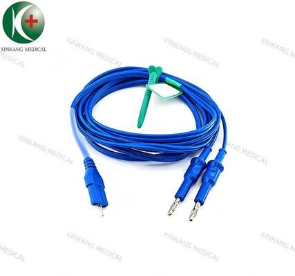 Grounding Pad Cable double 4.0 banana plug with a single pin 3M