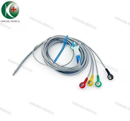 Half ECG Cable 5 Leads Snap Type IEC
