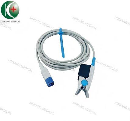 Compatible HP 8  Pin Direct Spo2 Sensor Adult Finger Clip 2.8M