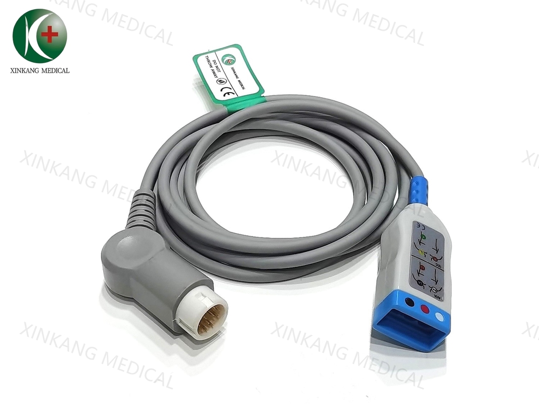 Compatible Philips 12pin 3Leads ECG truck cable DG type