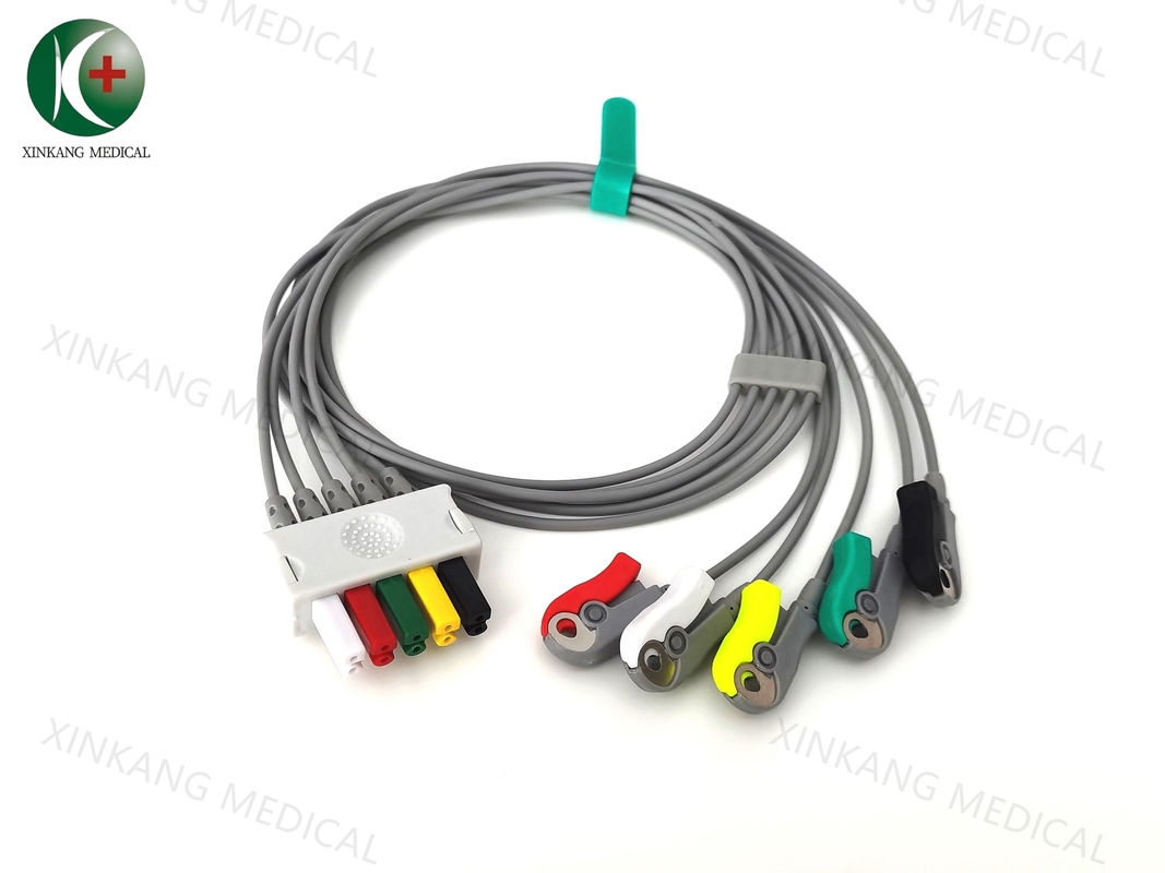 Compatible Siemens drager  5leads ECG Leadwire clip IEC