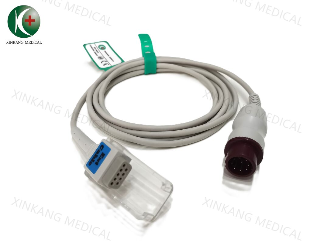 Compatible Biolight Ntype 9Pin  Spo2 Extension Cable