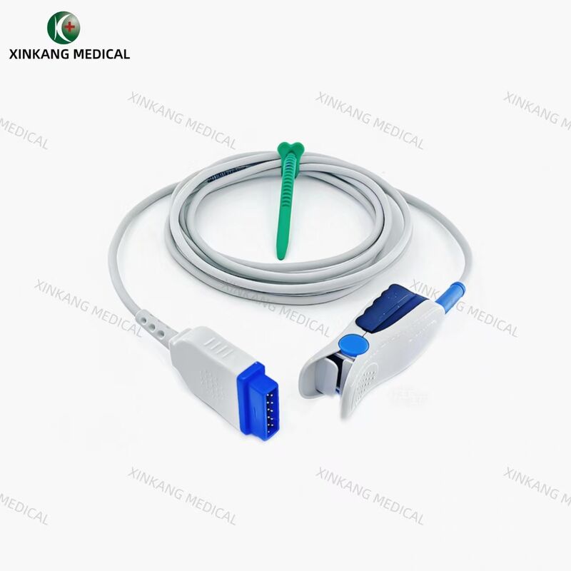 Compatible GE Ohmeda 11 Pin Direct Spo2 Sensor Adult Finger Clip 2.8M 