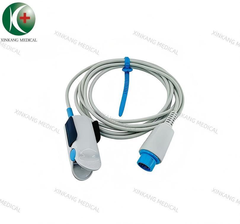 Compatible Biolight digital 9 Pin Direct Spo2 Sensor Adult Finger Clip 2.8M