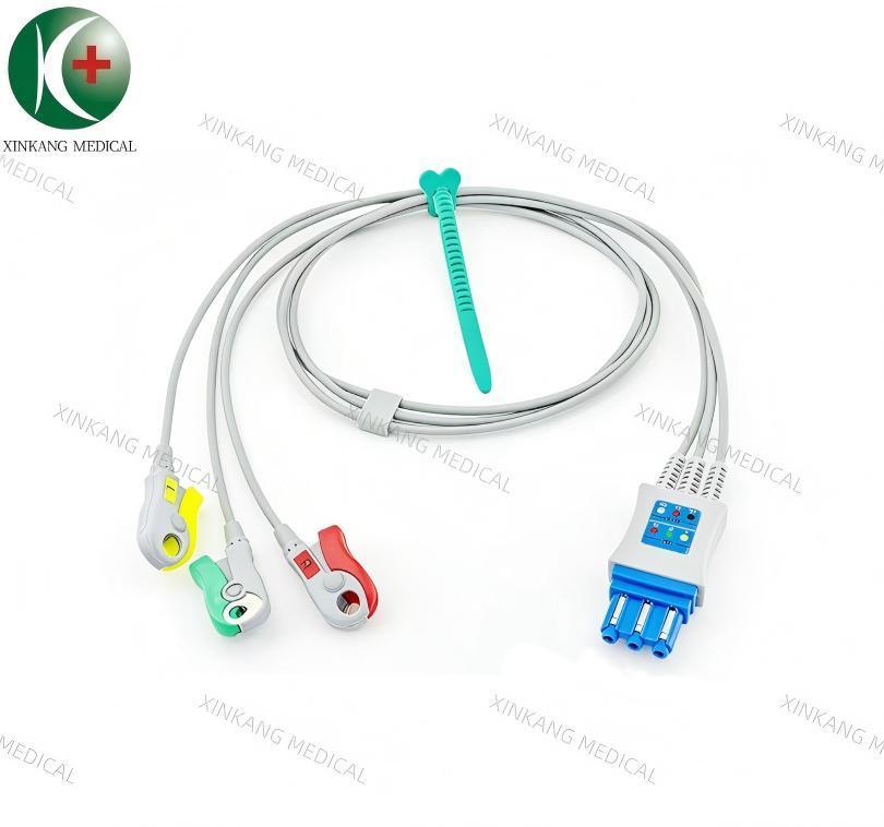 Compatible Siemens Drager 3 Leads ECG Leadwire Clip Type IEC-DG