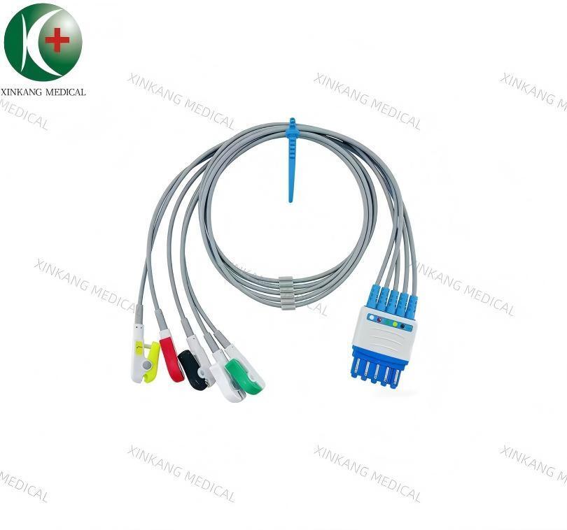 Compatible Siemens Drager 5 Leads ECG Leadwire Clip Type IEC-DG