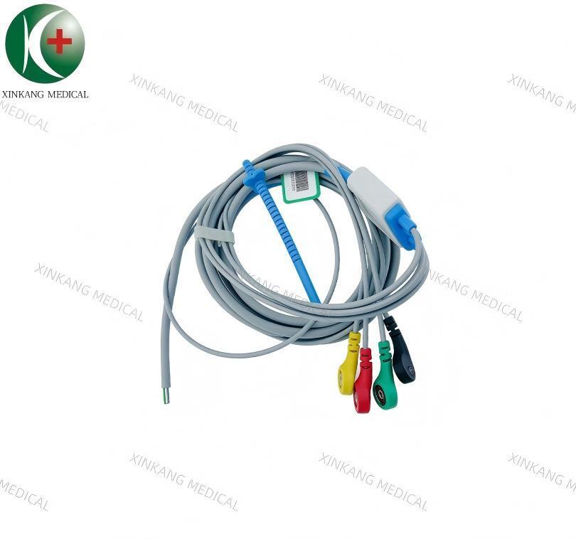 Half  ECG Cable 4 Leads Snap Type IEC